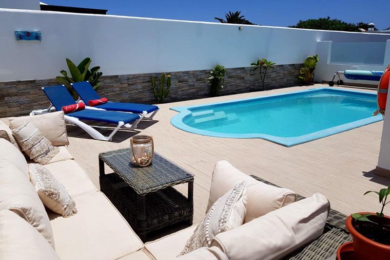 Villa Justina 1 - villas en lanzarote piscina privada