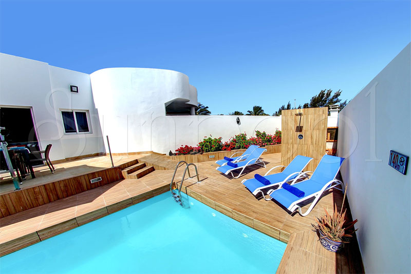 Villa La Xana - villas en lanzarote con piscina climatizada
